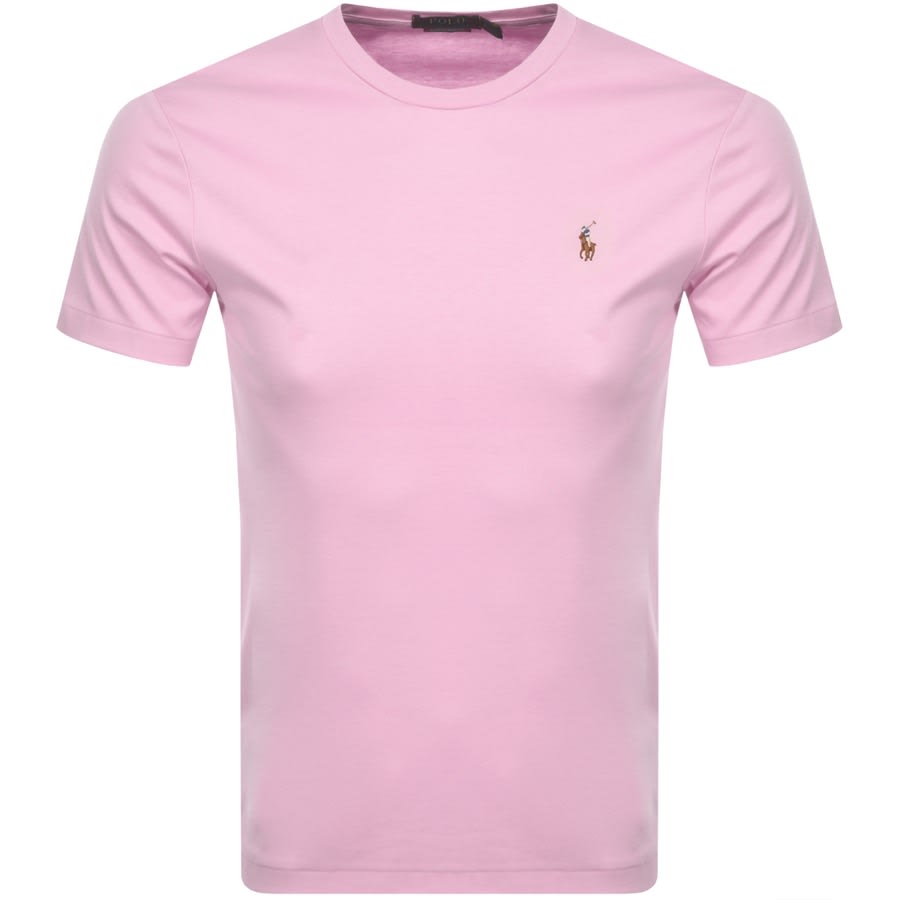 Alternative Image for ProductRalph Lauren Pima Crew Neck T Shirt Pink1